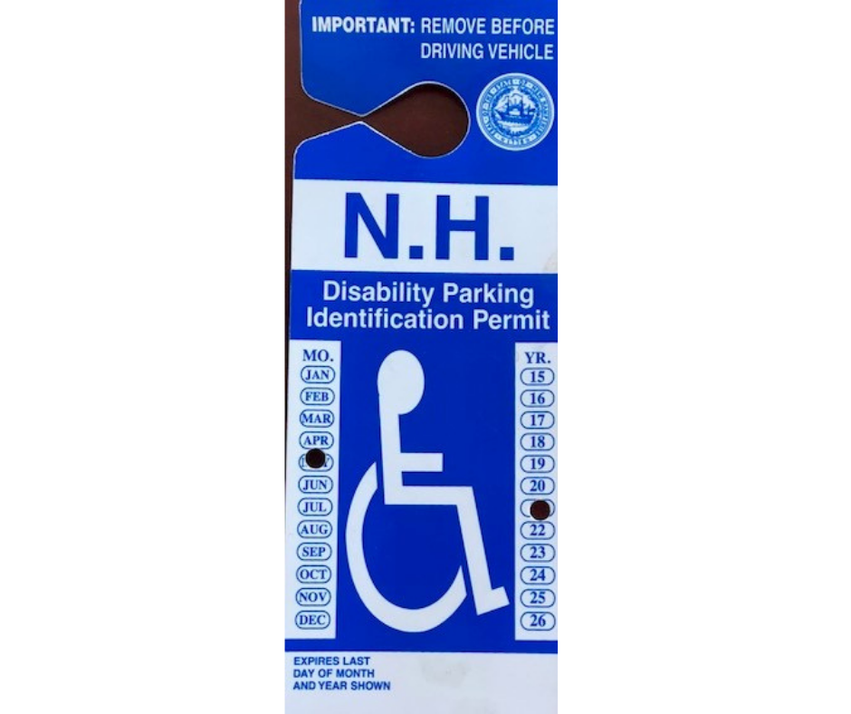 Know Your Rights Disability Parking Placards DRCNH   Parking Placard 