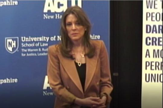Marianne Williamson Unscripted Video & Disability Survey