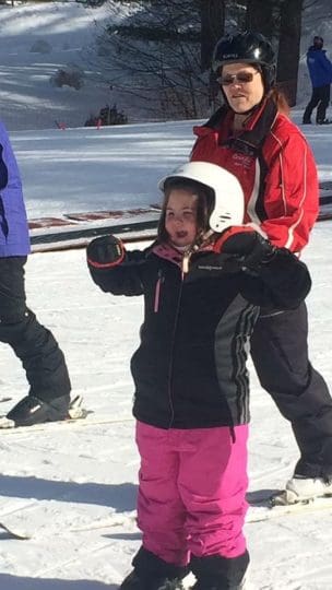 Katie Skiing