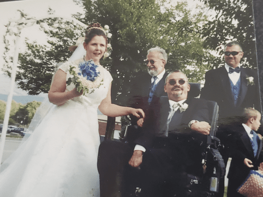 Pat and Jim's wedding photo