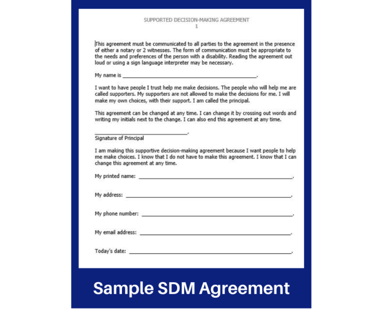 Sample SDM Agreement text