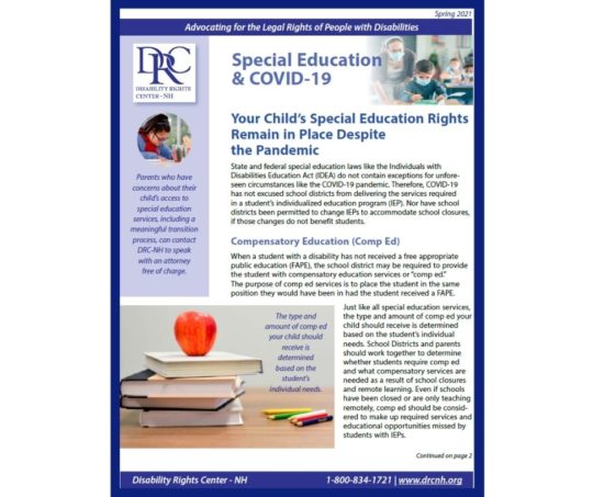 Compensatory Education (Comp Ed) & COVID 19