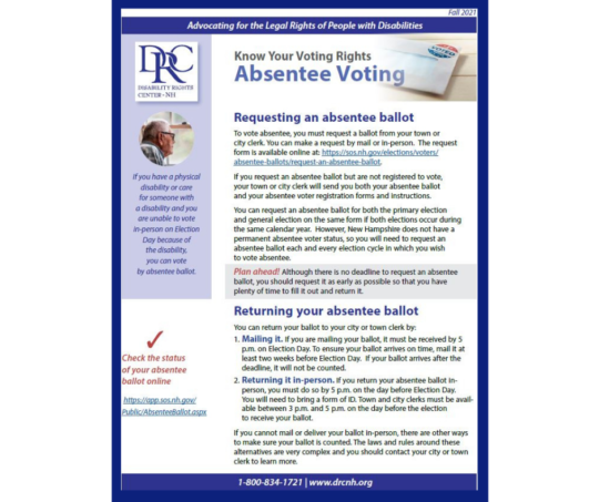 Know Your Voting Rights: Absentee Voting