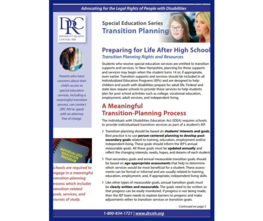 Special Education and Transition Planning