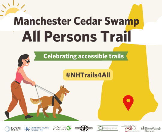 Highlighting NH’s Accessible Trails – Manchester Cedar Swamp’s All Persons Trail